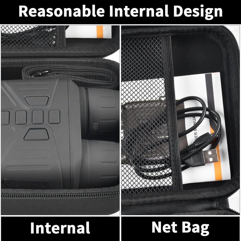 casmilee Case Compatible with HEXEUM/for Fvtga/for Vtiisamao Night Vision for Goggles - 4K Night Vision Binoculars, Holder for Telescopes Optics Scope, Case Only - Binoculars Not Included - Image 5
